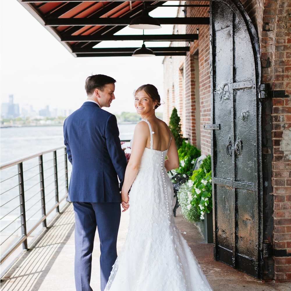 Elegant White Wedding Dress - Suzanne Neville